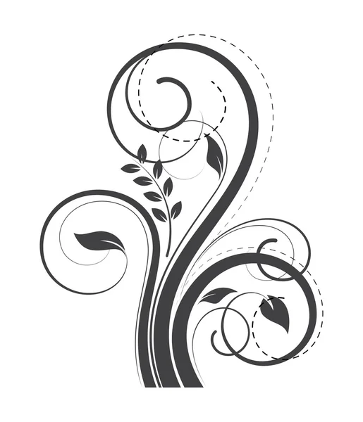 Swirl Flourish elementos decorativos — Vetor de Stock