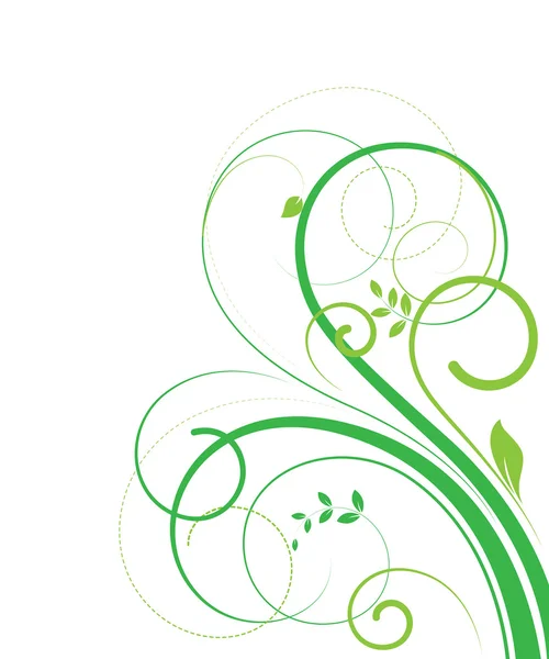 Decorativer Naturaleza Elementos florales — Vector de stock