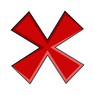 Vektör Retro haç sembolü