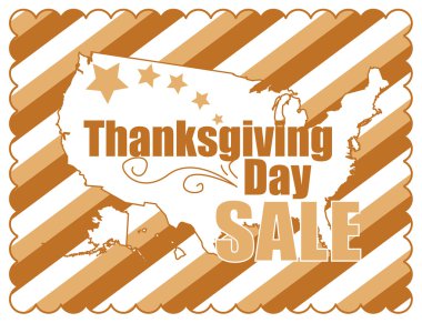Şükran günü Vintage satış Banner