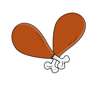 Tavuk parçaları vektör