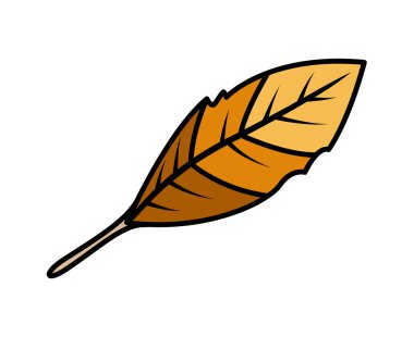 Retro yaprak tasarımı