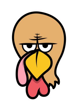 Kızgın Türkiye kuş suratlı