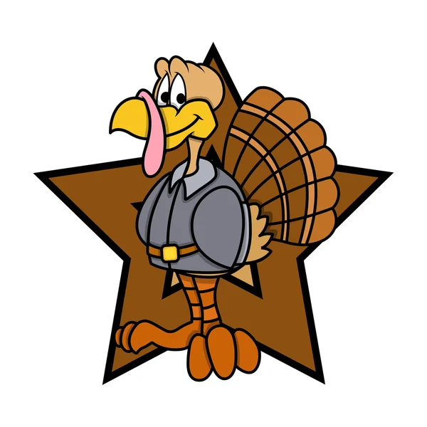 Happy Turkey vecteur de caractère — Image vectorielle