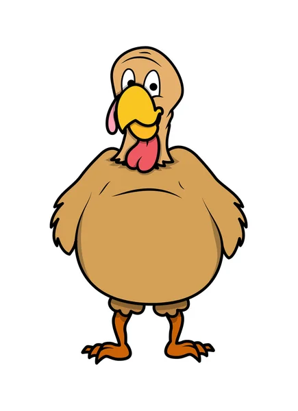 Happy Turkey Character — Stock Vector