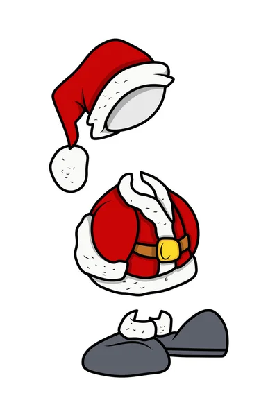 Christmas Santa kostuum Vector — Stockvector