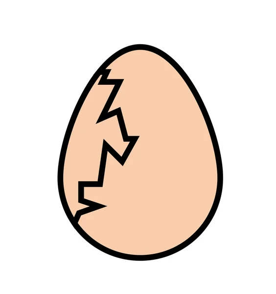 Broken Egg Vector — Stock Vector