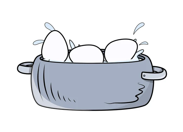 Eggs Basket Vector — Stock Vector