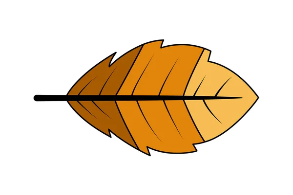 Retro Nature Leaf — Stock Vector