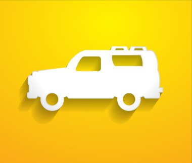 Yan görünümü Jeep vektör şekli