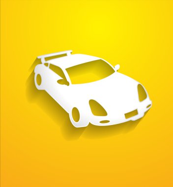 Modern spor araba siluet