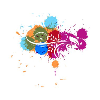 Renkli damla güzelleşmek arka plan