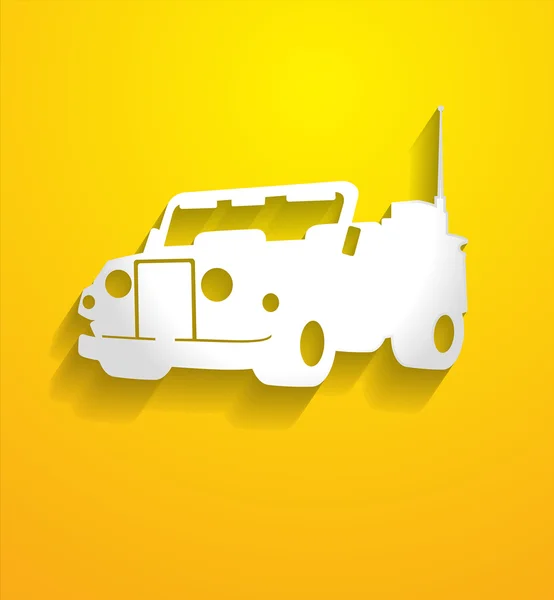 Forme vectorielle ouverte moderne de Jeep — Image vectorielle
