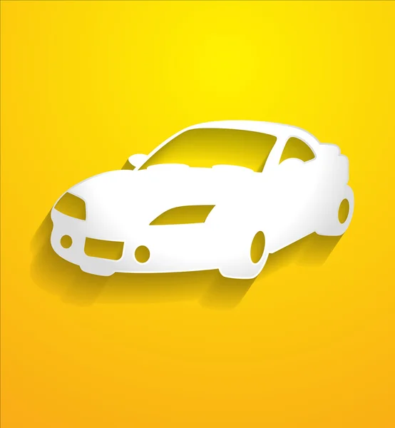 Sports Car Vector Forma —  Vetores de Stock