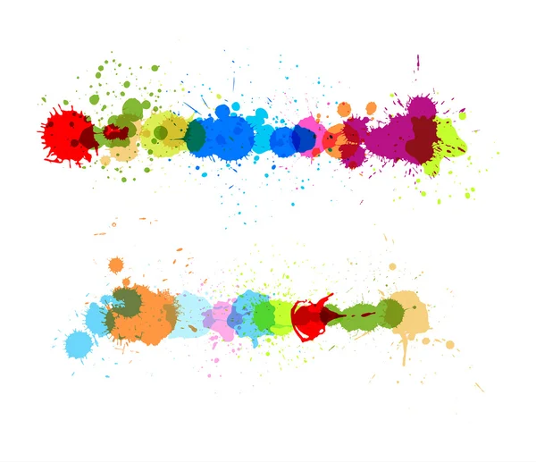 Vecteurs Splahes colorés — Image vectorielle