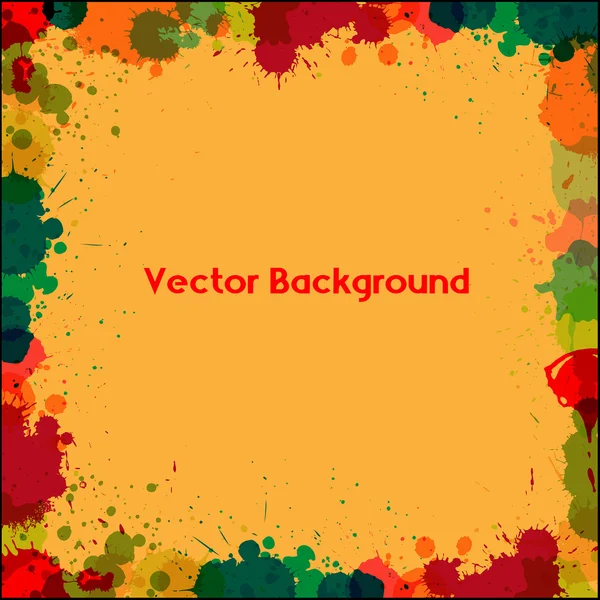 Retro Abstract Drops Border Frame — Stock Vector