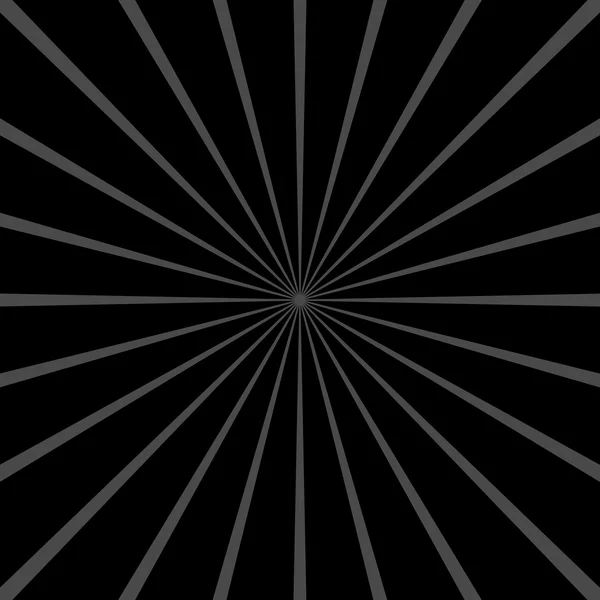 Oscuro y abstracto Sunburst — Vector de stock