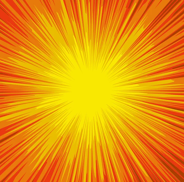 Decorative Sunburst Backdrop — Stock Vector