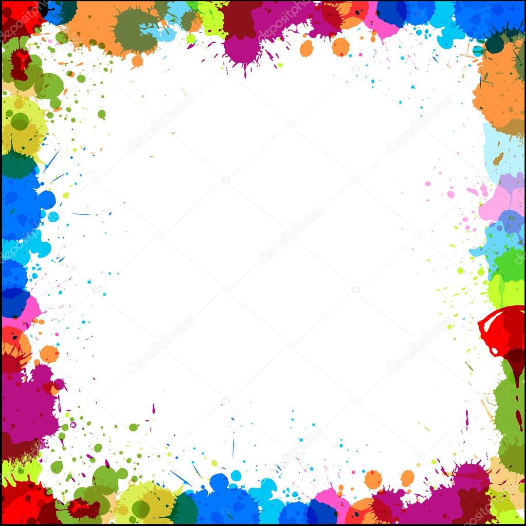 Download Colored Drops Border Design Vector — Stock Vector © baavli ...