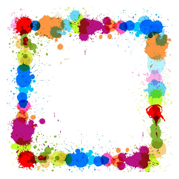Marco de dispersión colorido — Archivo Imágenes Vectoriales