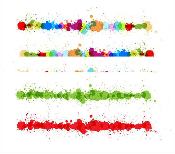 抽象的な色グランジ ストロークの要素 — ストックベクタ