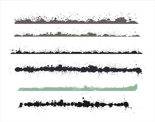 Grunge Splashes Elementos vectoriales — Archivo Imágenes Vectoriales