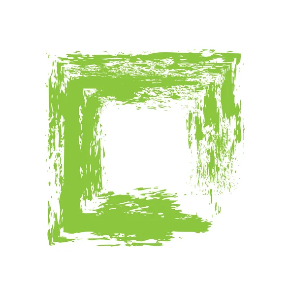 Bannière de cadre Grunge verte — Image vectorielle