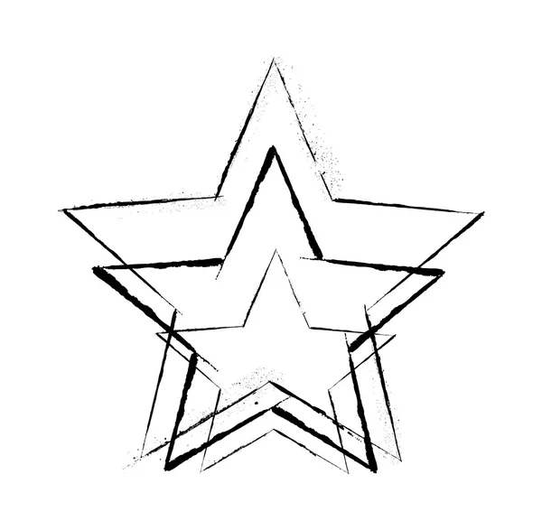 Grunge Star — Stock Vector
