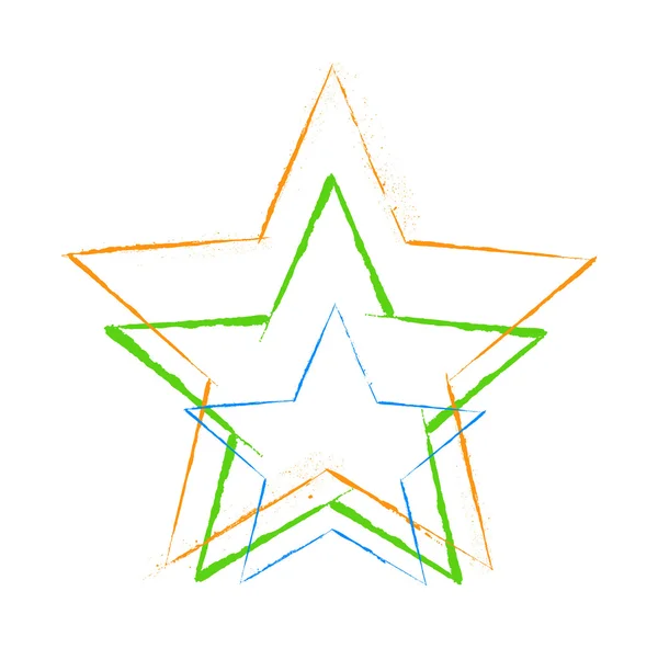 Estrellas rudas — Vector de stock