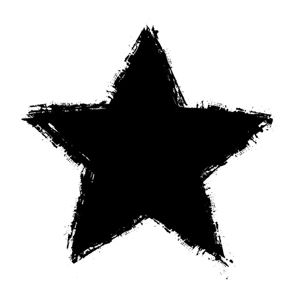 Grunge Yıldız şekli vektör