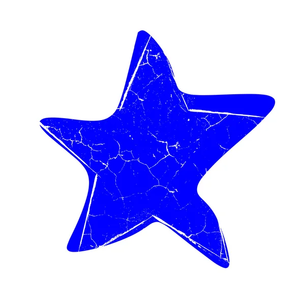 Grunge csillag alakú kivitel — Stock Vector