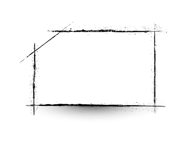 레트로 그런 지 프레임 배너 — 스톡 벡터