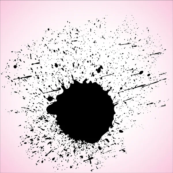 Éclaboussure noire — Image vectorielle