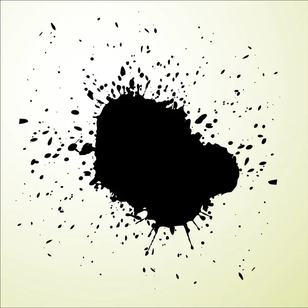 Grunge Black Splash Hintergrund — Stockvektor