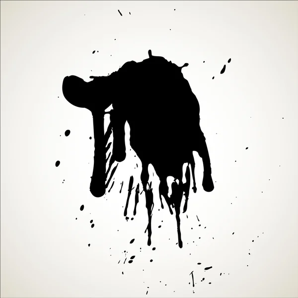 Grunge Black Splash Hintergrund — Stockvektor