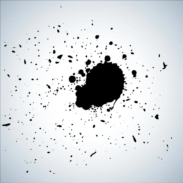 Grunge Black Splash Hintergrund — Stockvektor