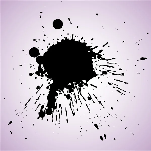 Grunge Black Splash Hintergrund — Stockvektor