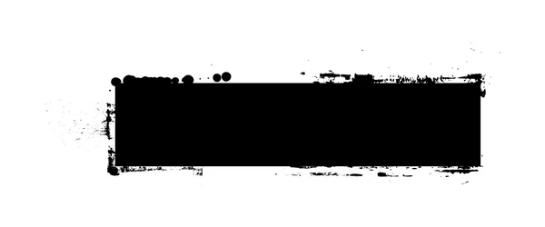 Banner Grunge de forma preta — Vetor de Stock