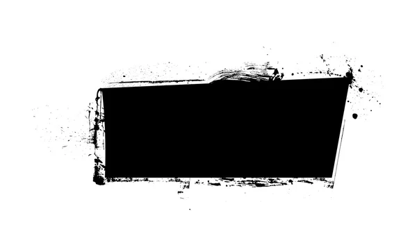 Forma negra Grunge Banner — Archivo Imágenes Vectoriales