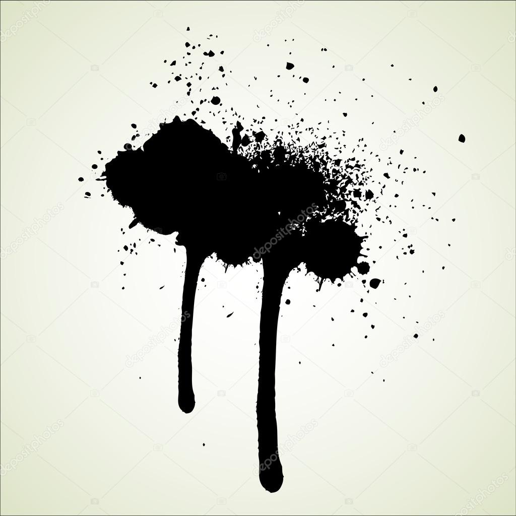 Grunge Black Splash Background Stock Vector by ©baavli 63678325