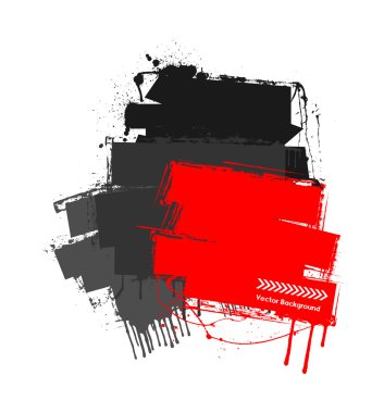 Renkli Grunge şeritli başlık