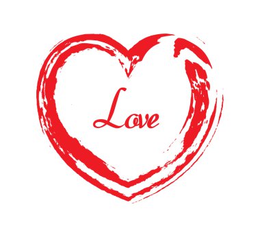 Grunge Sevgililer günü kalp