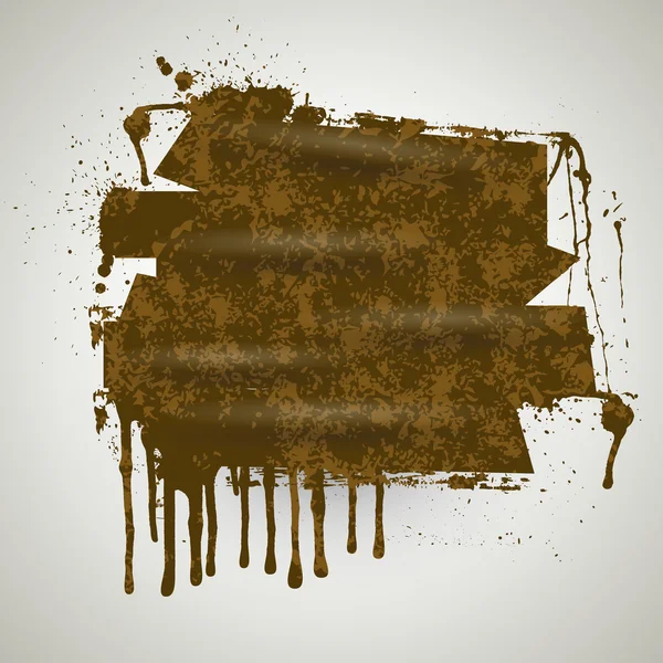 油漆未干的 Grunge 横幅矢量 — 图库矢量图片