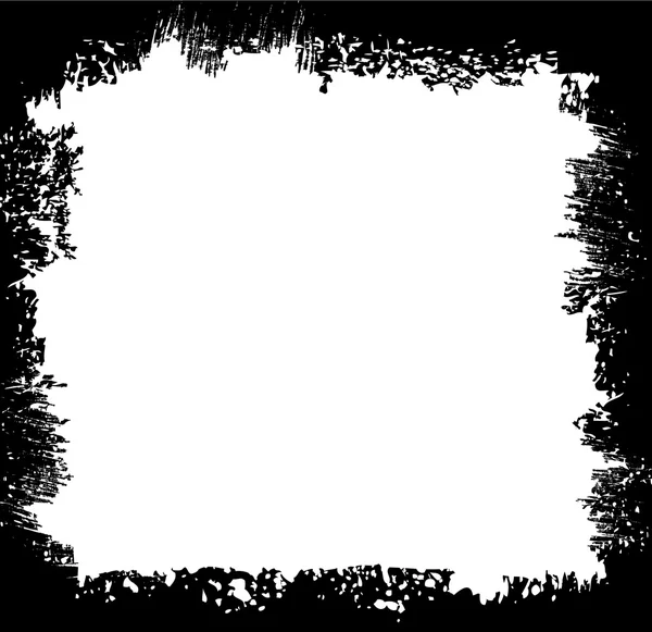 Grunge Texture Border Frame — Stock Vector