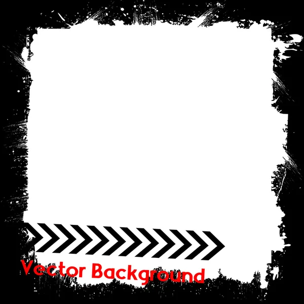Grunge Texture Border Frame — Stock Vector