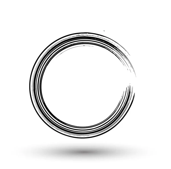 Grunge cirkel frame — Stockvector