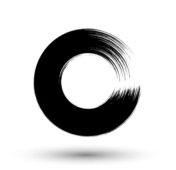 Grunge cirkel ram — Stock vektor