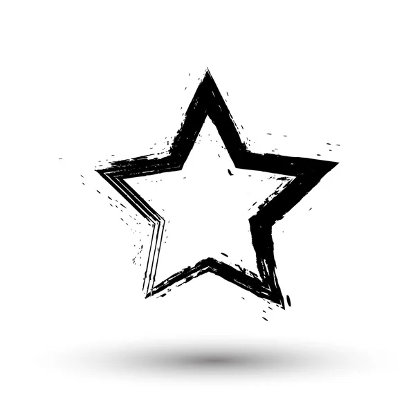 Estrela de Grunge — Vetor de Stock
