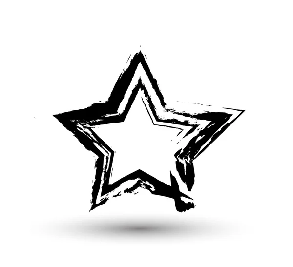 Estrella Retro Grunge — Vector de stock