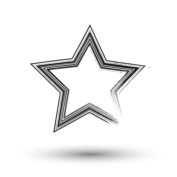 Retro Grunge hvězda — Stockový vektor